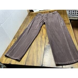 Vintage Davoucci Brown Hip Hop Jnco Style Men’s Jeans Size 34x32